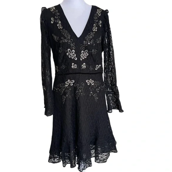 French Connection | Dresses | French Connection Lace Beaded Dress | Poshmark